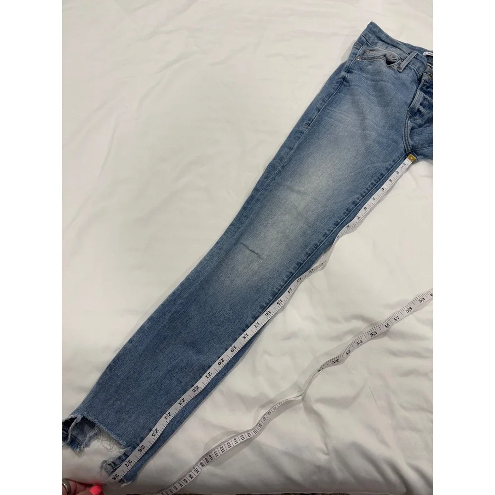 Good American Good Legs Skinny Jean Medium Light Wash Slim Size 00/24 Denim